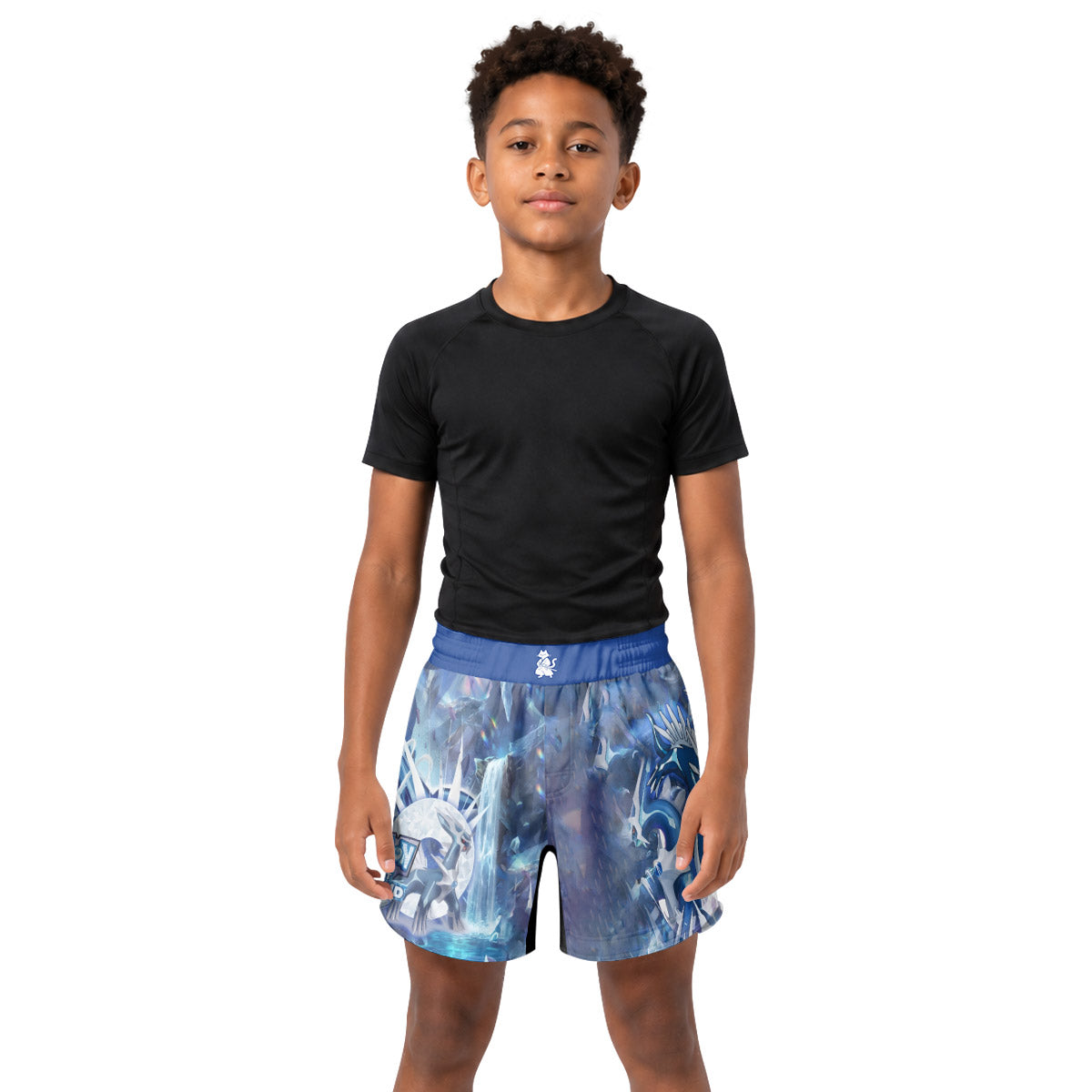 Pokemon Diamond Dialga Kids Grappling Shorts