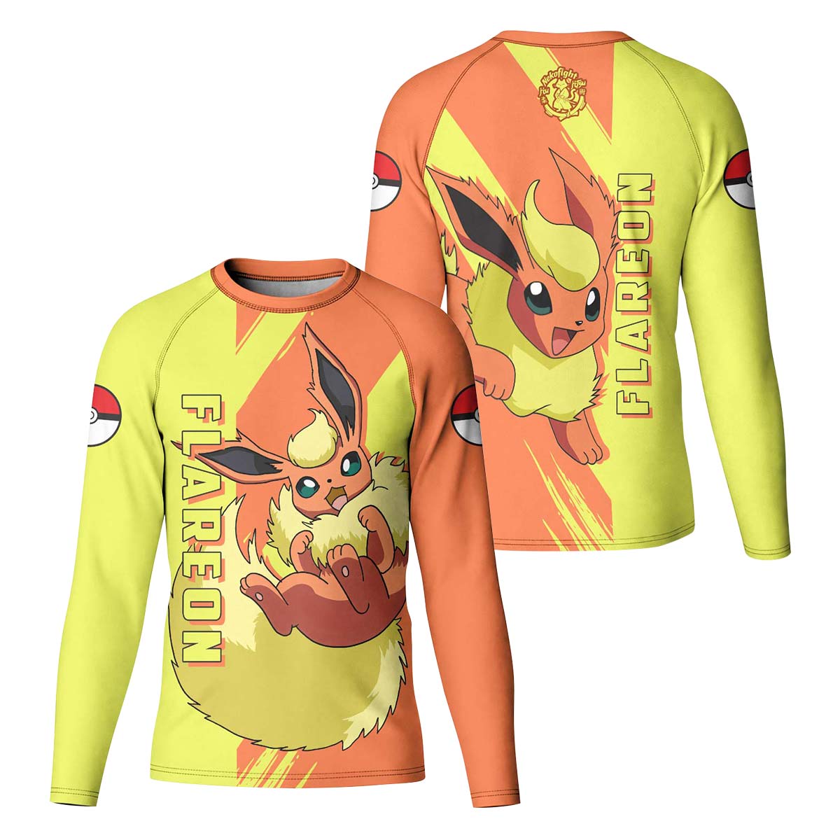 Pokemon Flareon Kid Rash Guard