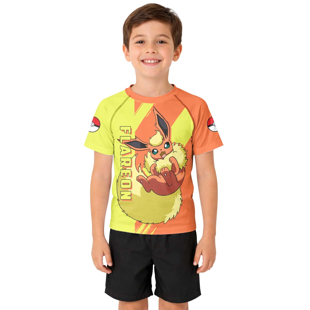 Pokemon Flareon Kid Rash Guard