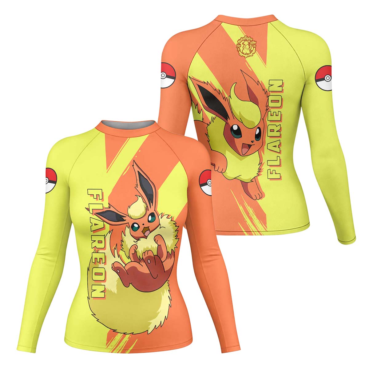 Pokemon Flareon Rash Guard
