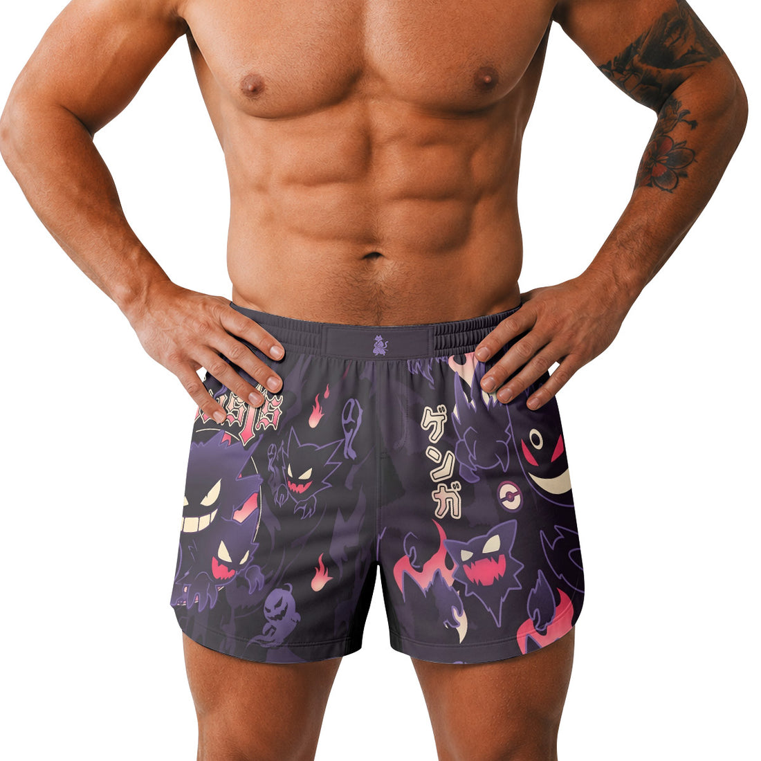  Pokemon Ghost Gengar Grappling Shorts
