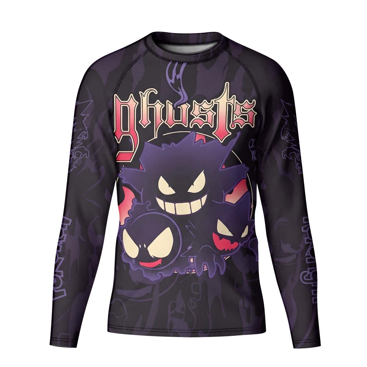  Pokemon Ghost Gengar Kid Rash Guard