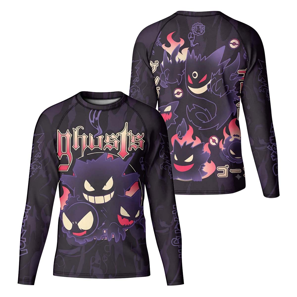 Pokemon Ghost Gengar Kid Rash Guard