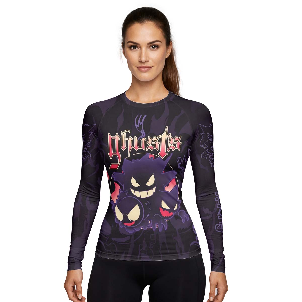  Pokemon Ghost Gengar Rash Guard