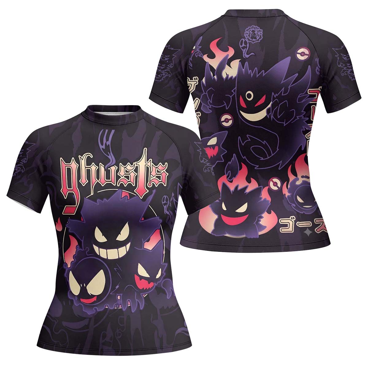  Pokemon Ghost Gengar Rash Guard
