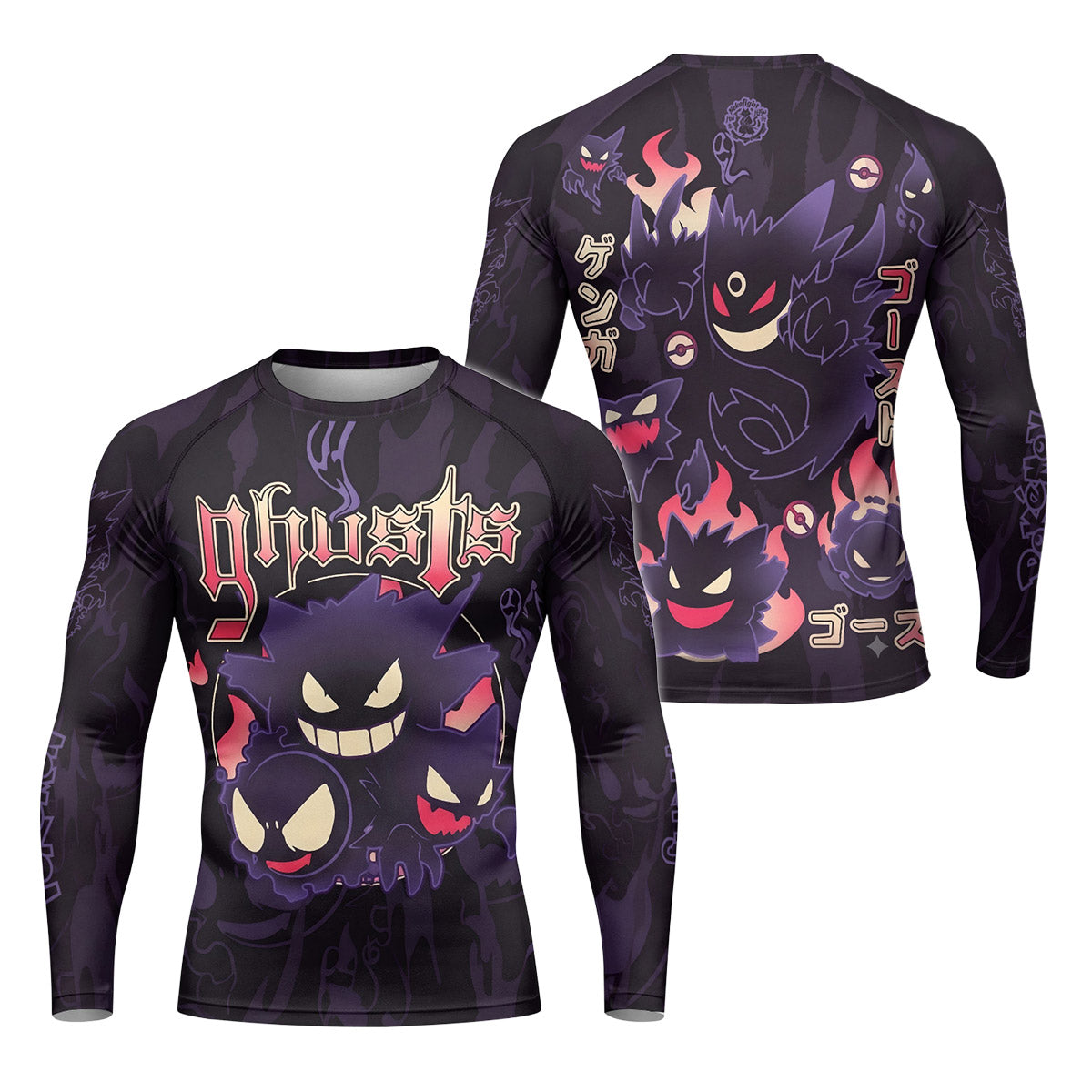 Pokemon Ghost Gengar Rash Guard