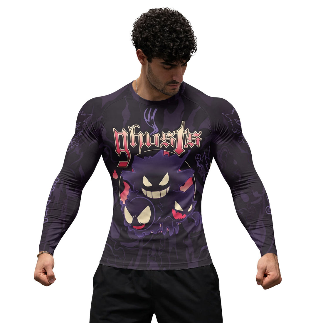 Pokemon Ghost Gengar Rash Guard
