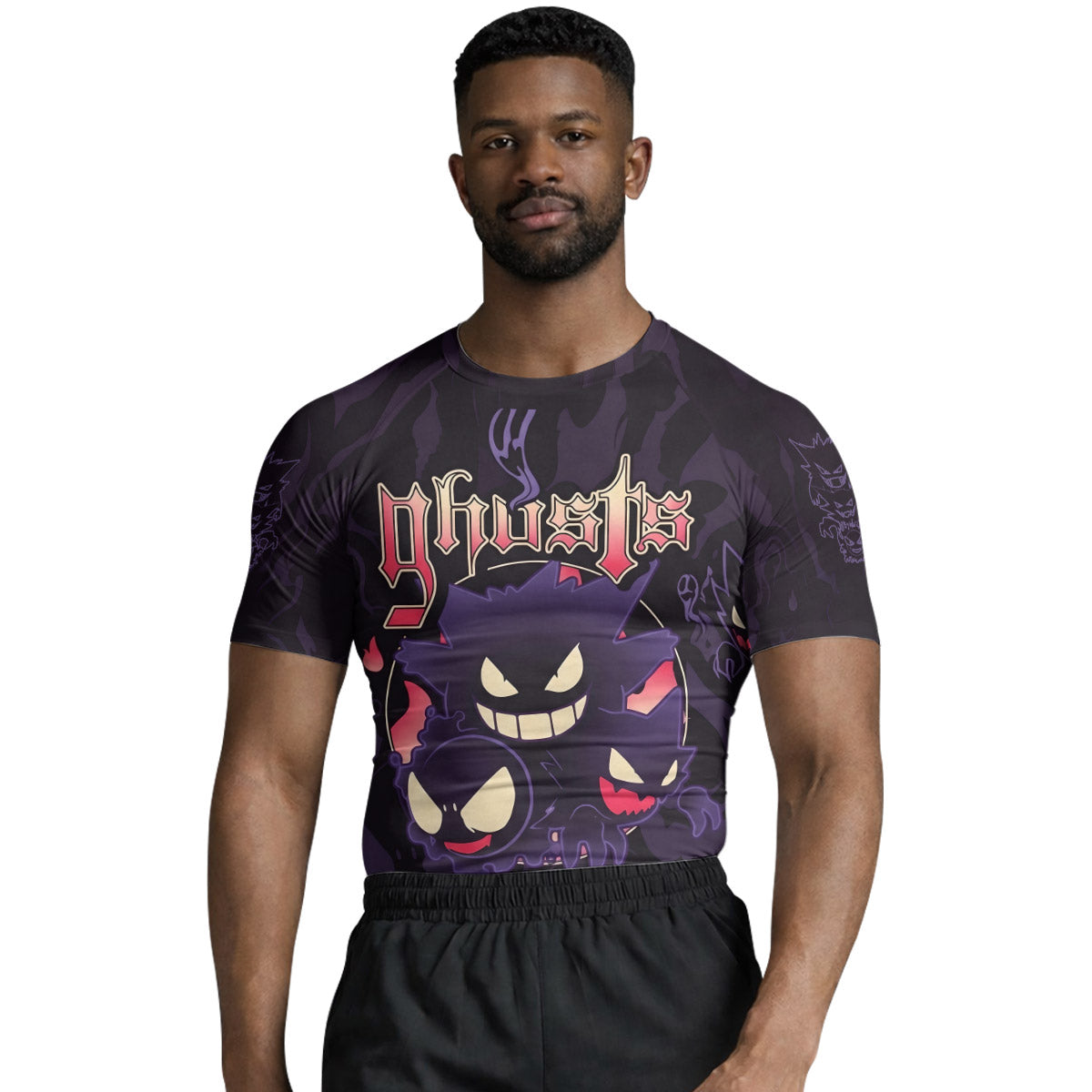 Pokemon Ghost Gengar Rash Guard