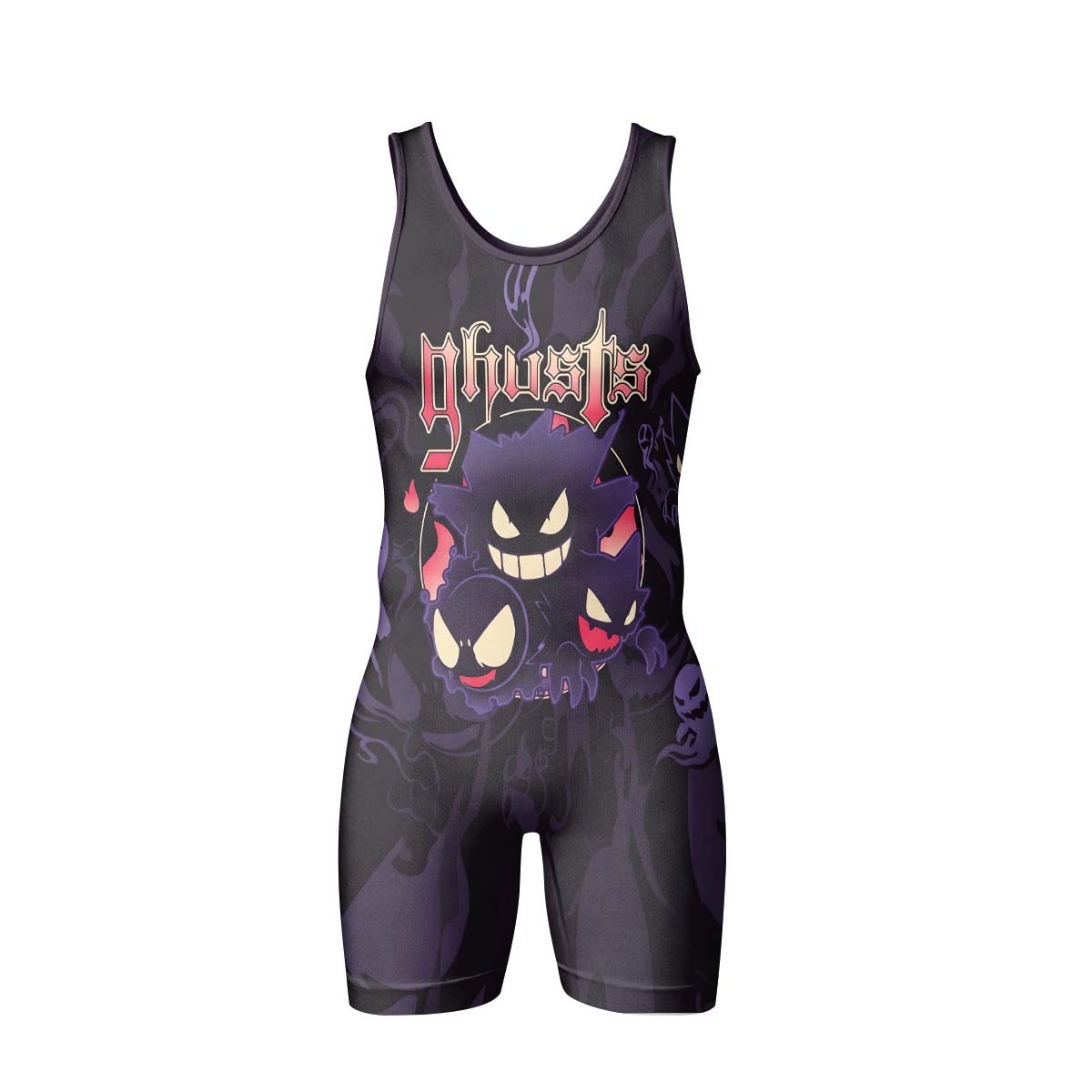  Pokemon Ghost Gengar Wrestling Singlet