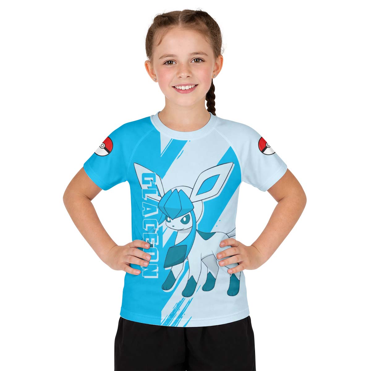 Pokemon Glaceon Kid Rash Guard