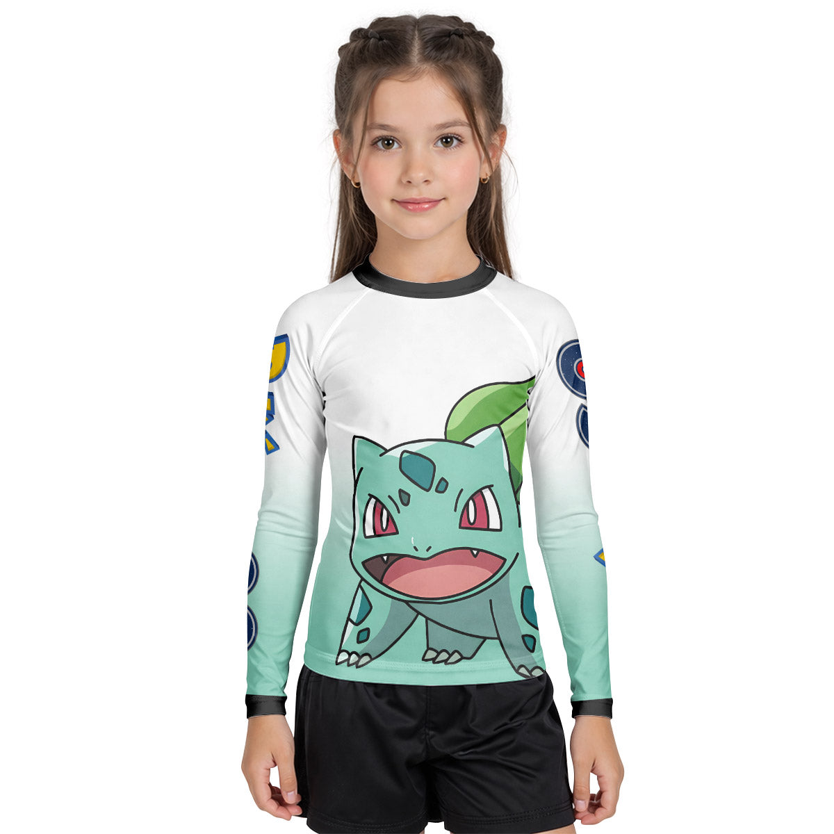 Pokemon Go Bulbasaur Kid Rash Guard