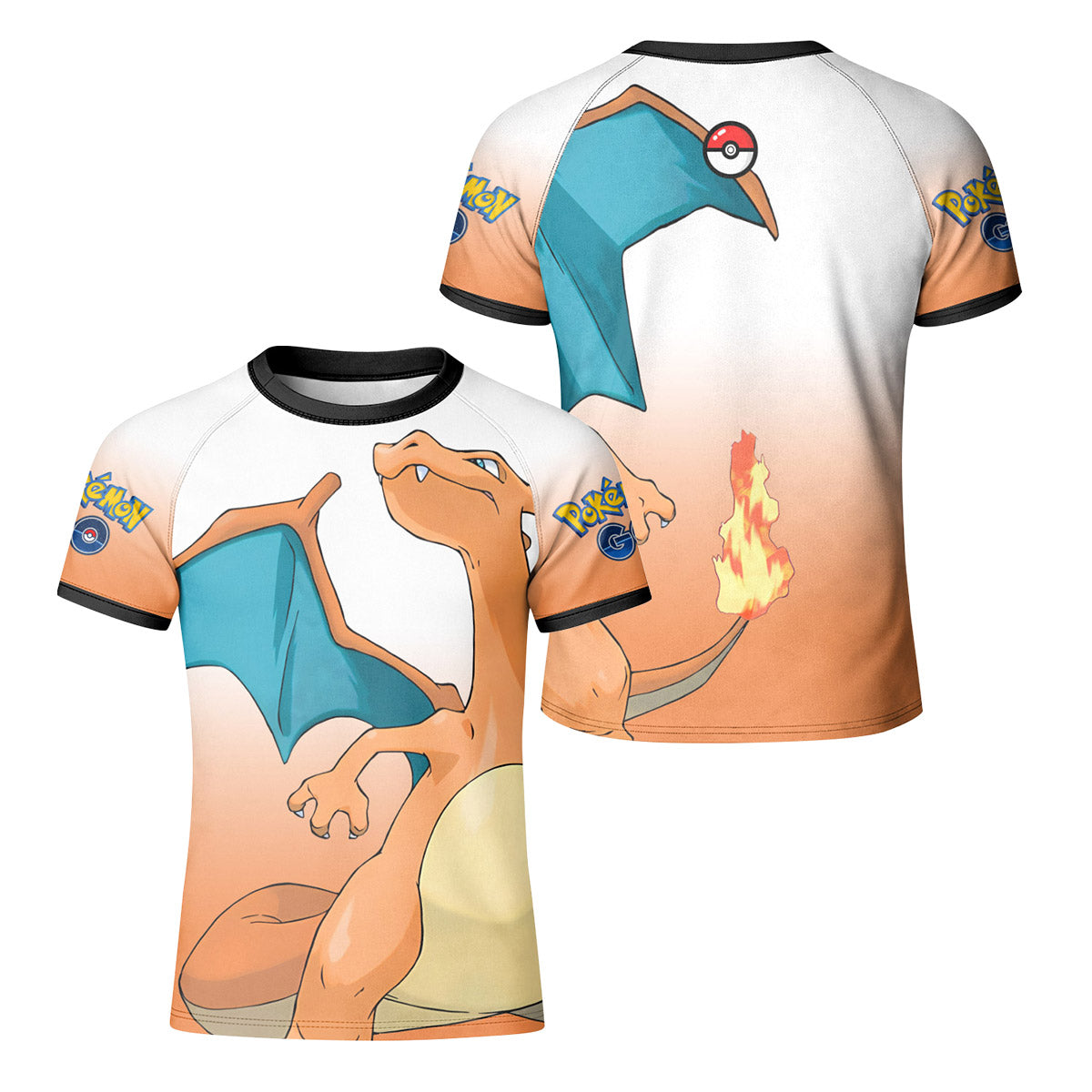 Pokemon Go Charmander Kid Rash Guard
