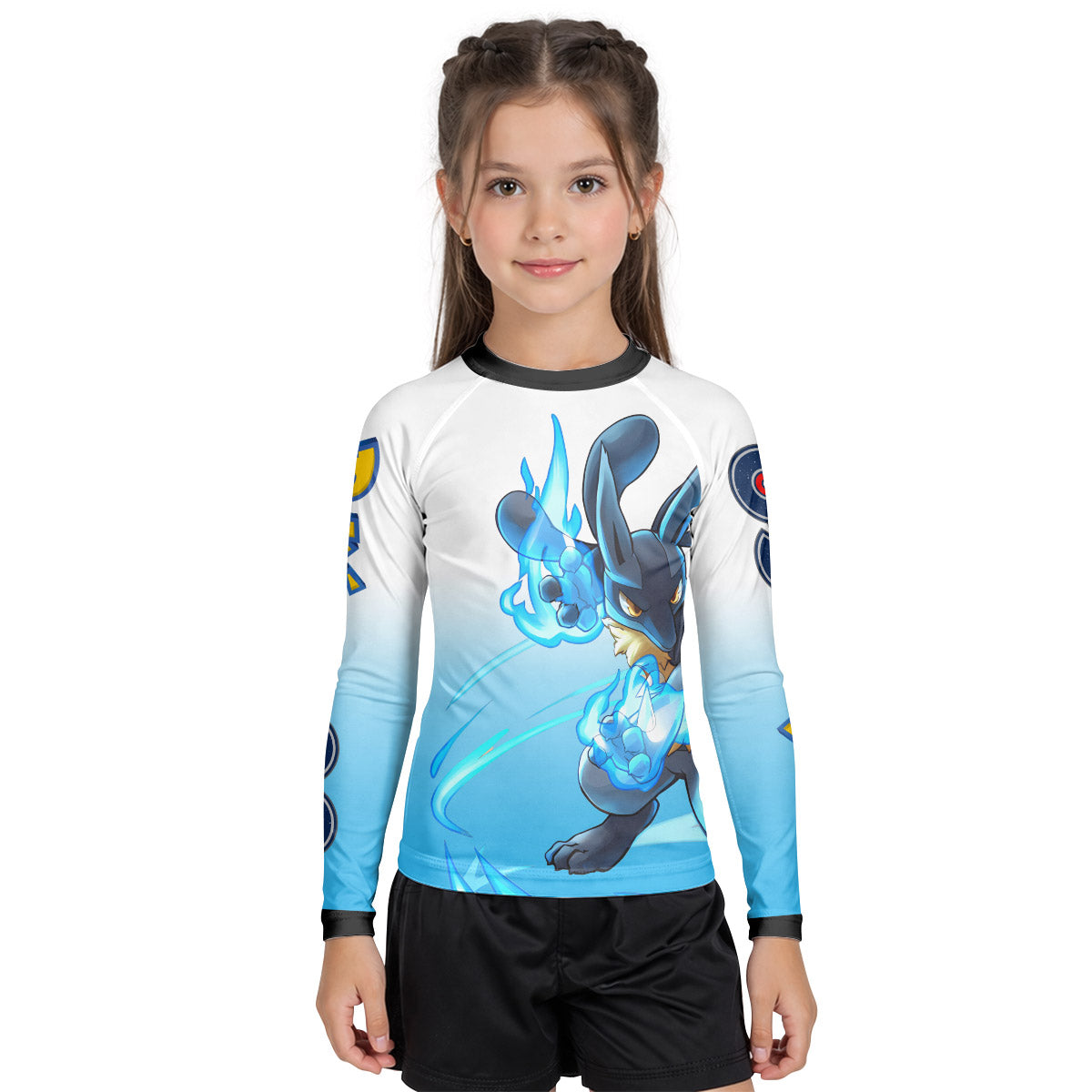 Pokemon Go Lucario Kid Rash Guard