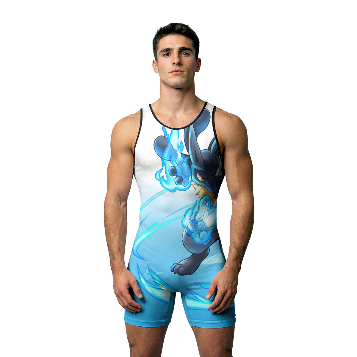 Pokemon Go Lucario Wrestling Singlet