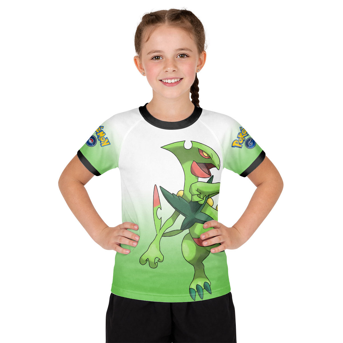 Pokemon Go Mega Sceptile Kid Rash Guard