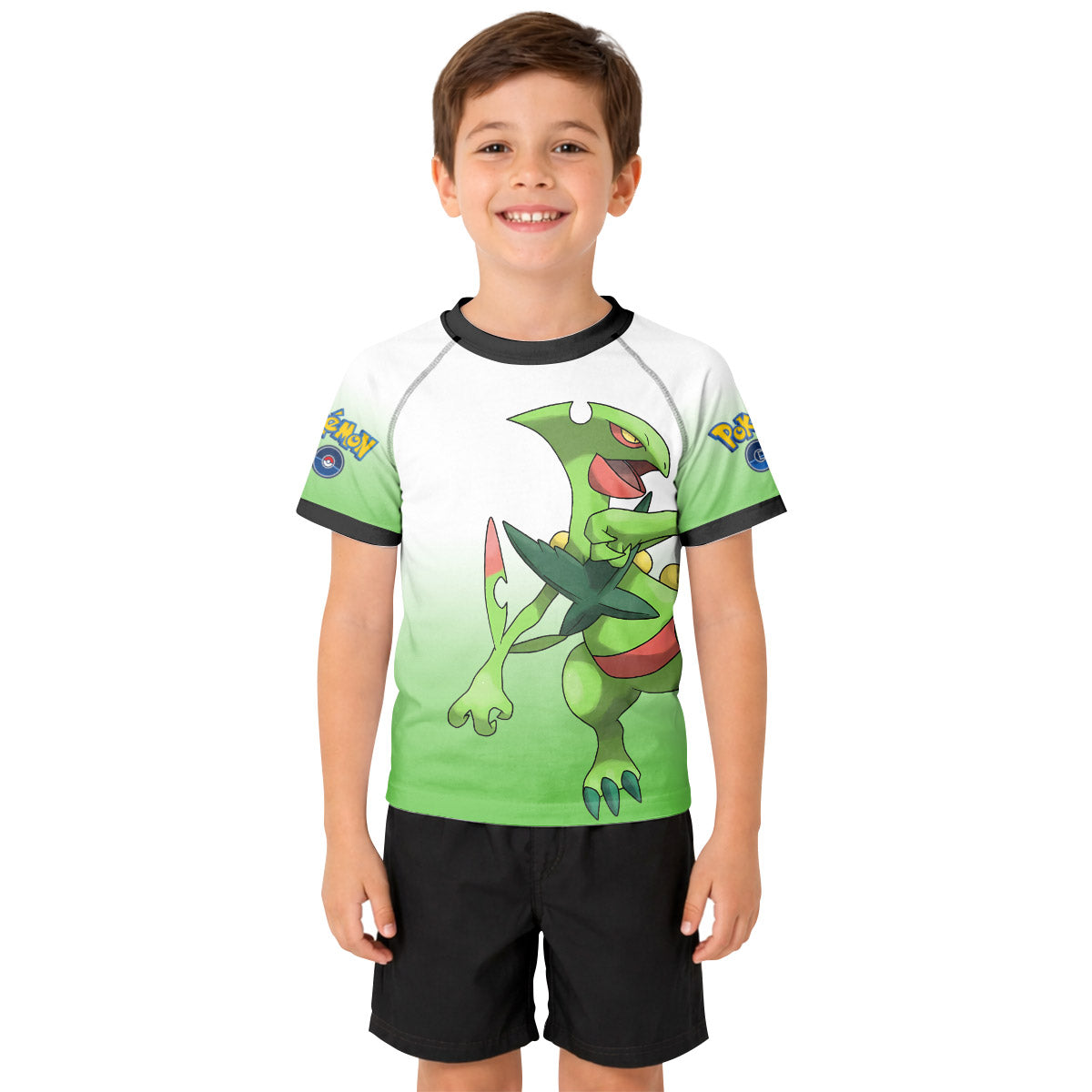 Pokemon Go Mega Sceptile Kid Rash Guard