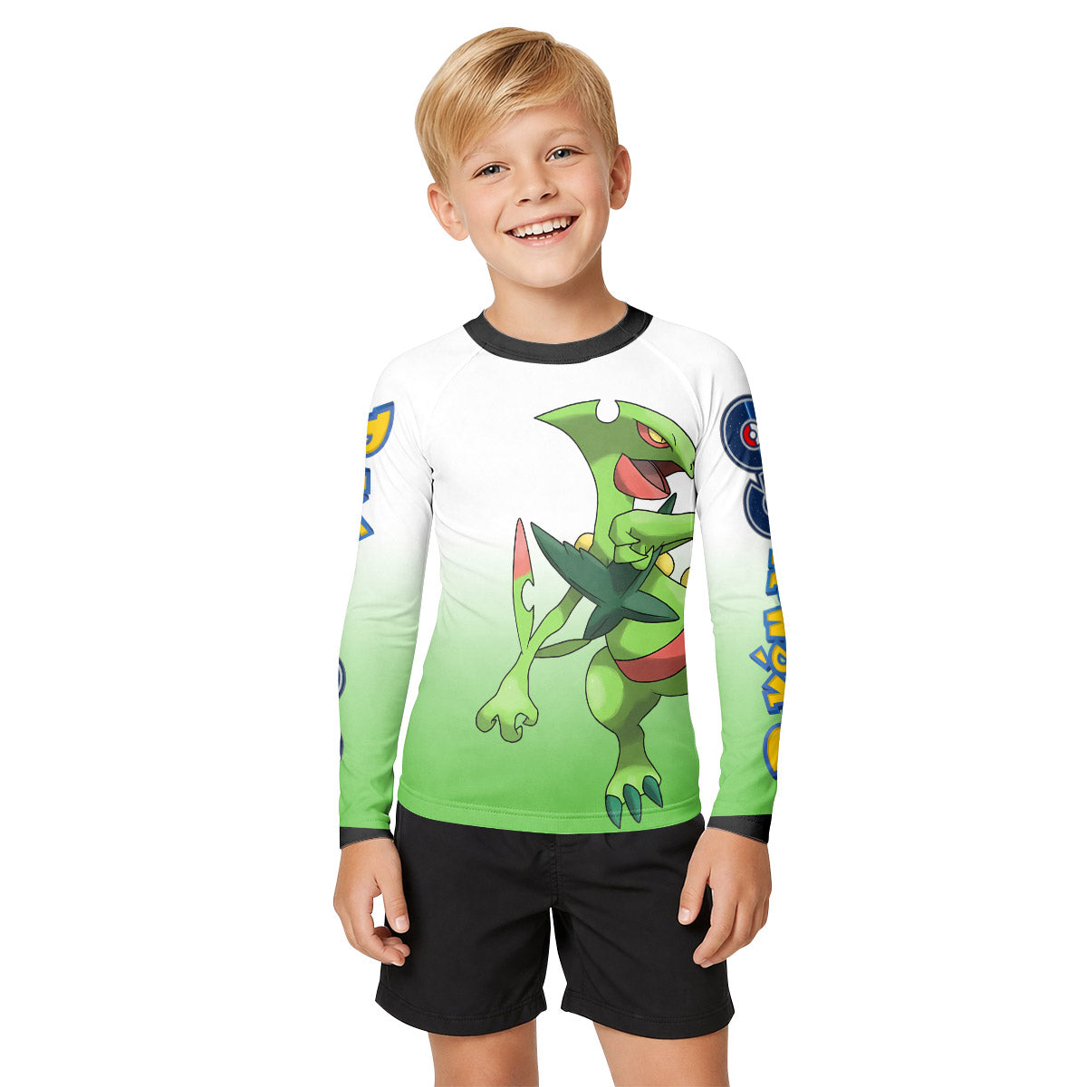 Pokemon Go Mega Sceptile Kid Rash Guard