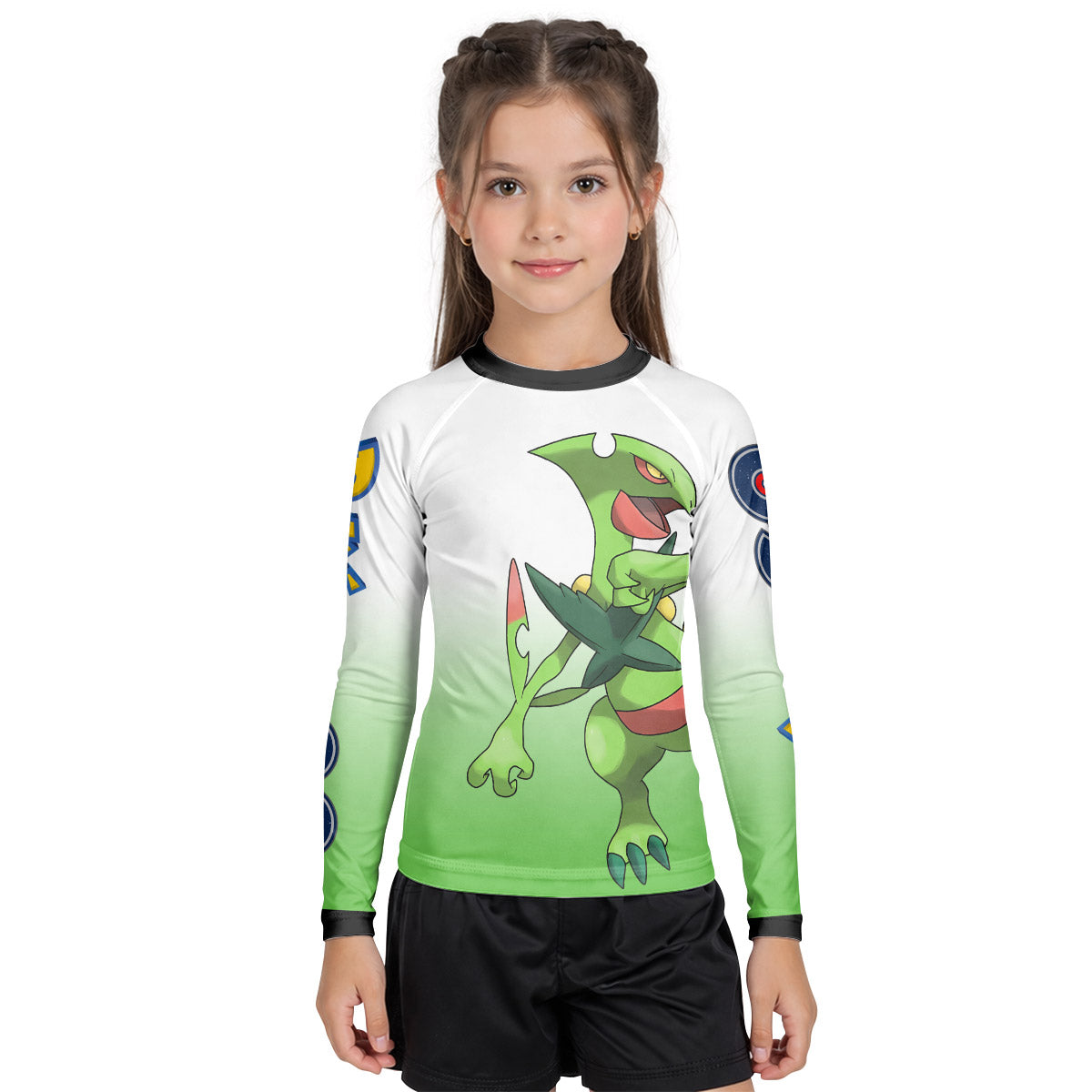Pokemon Go Mega Sceptile Kid Rash Guard