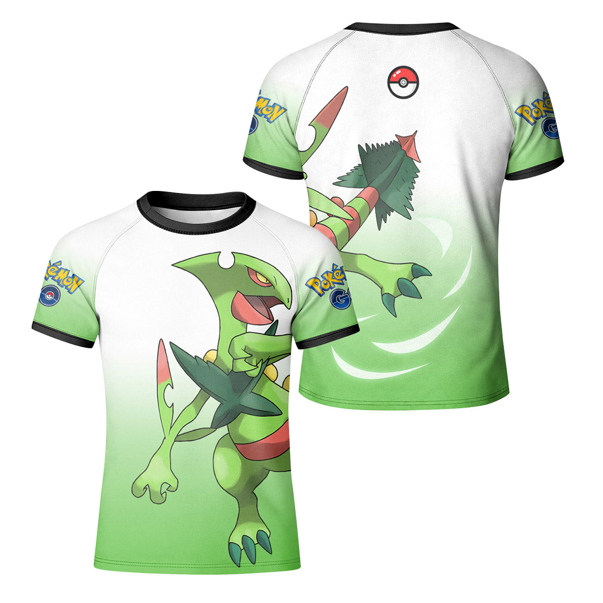 Pokemon Go Mega Sceptile Kid Rash Guard