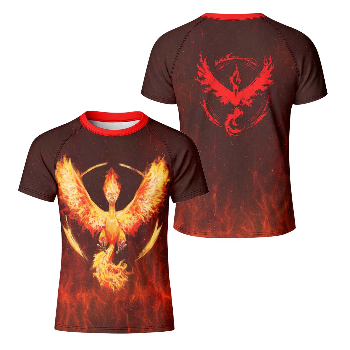  Pokemon Go Moltres Kid Rash Guard