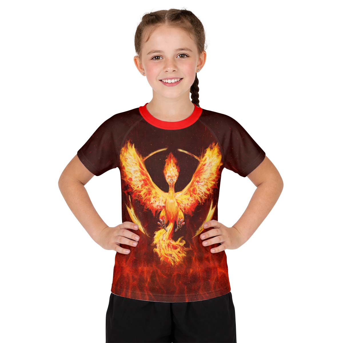  Pokemon Go Moltres Kid Rash Guard