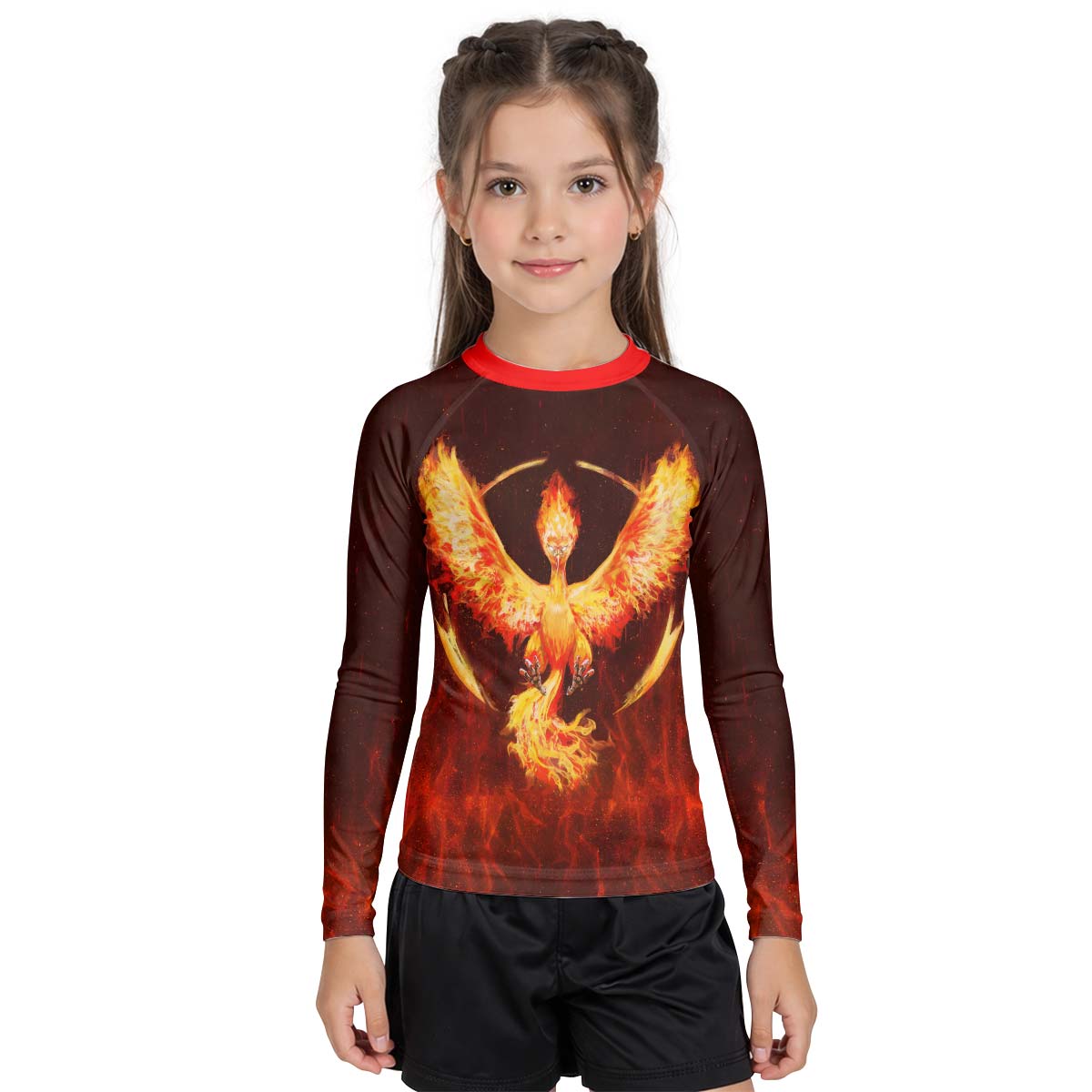  Pokemon Go Moltres Kid Rash Guard