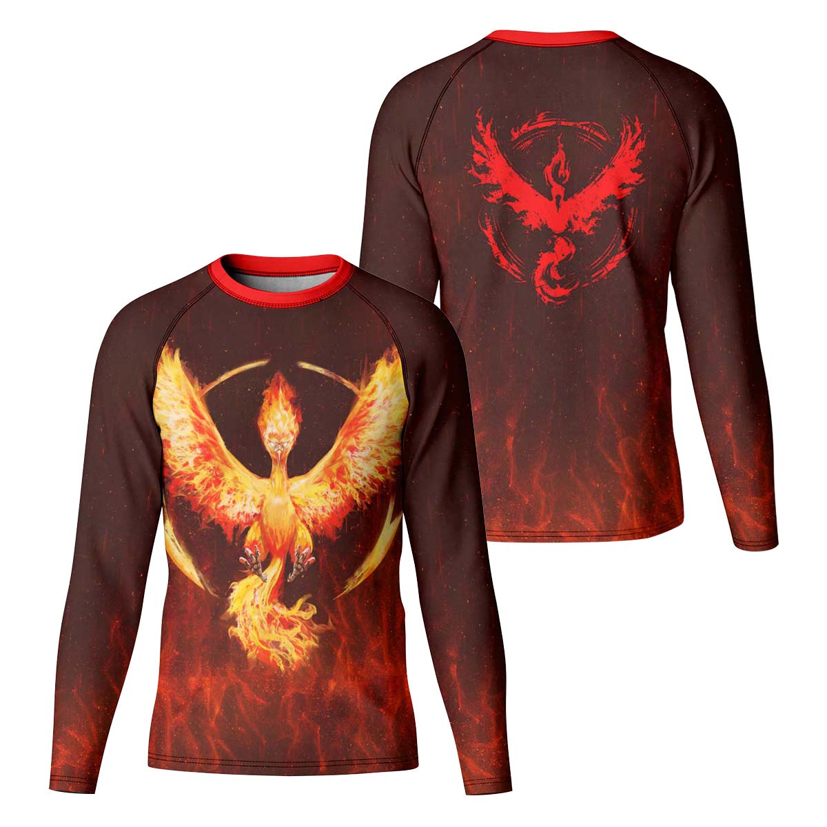  Pokemon Go Moltres Kid Rash Guard