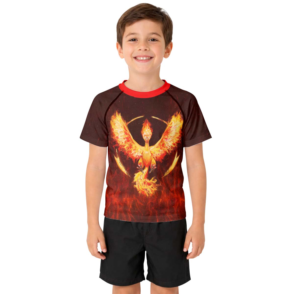  Pokemon Go Moltres Kid Rash Guard