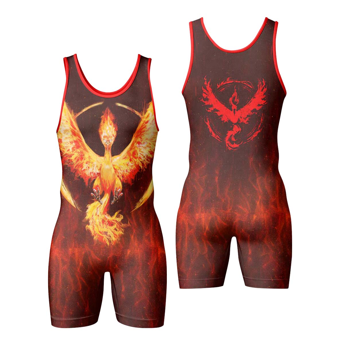  Pokemon Go Moltres Wrestling Singlet