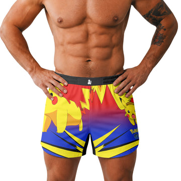 Pokemon Go Pikachu Grappling Shorts