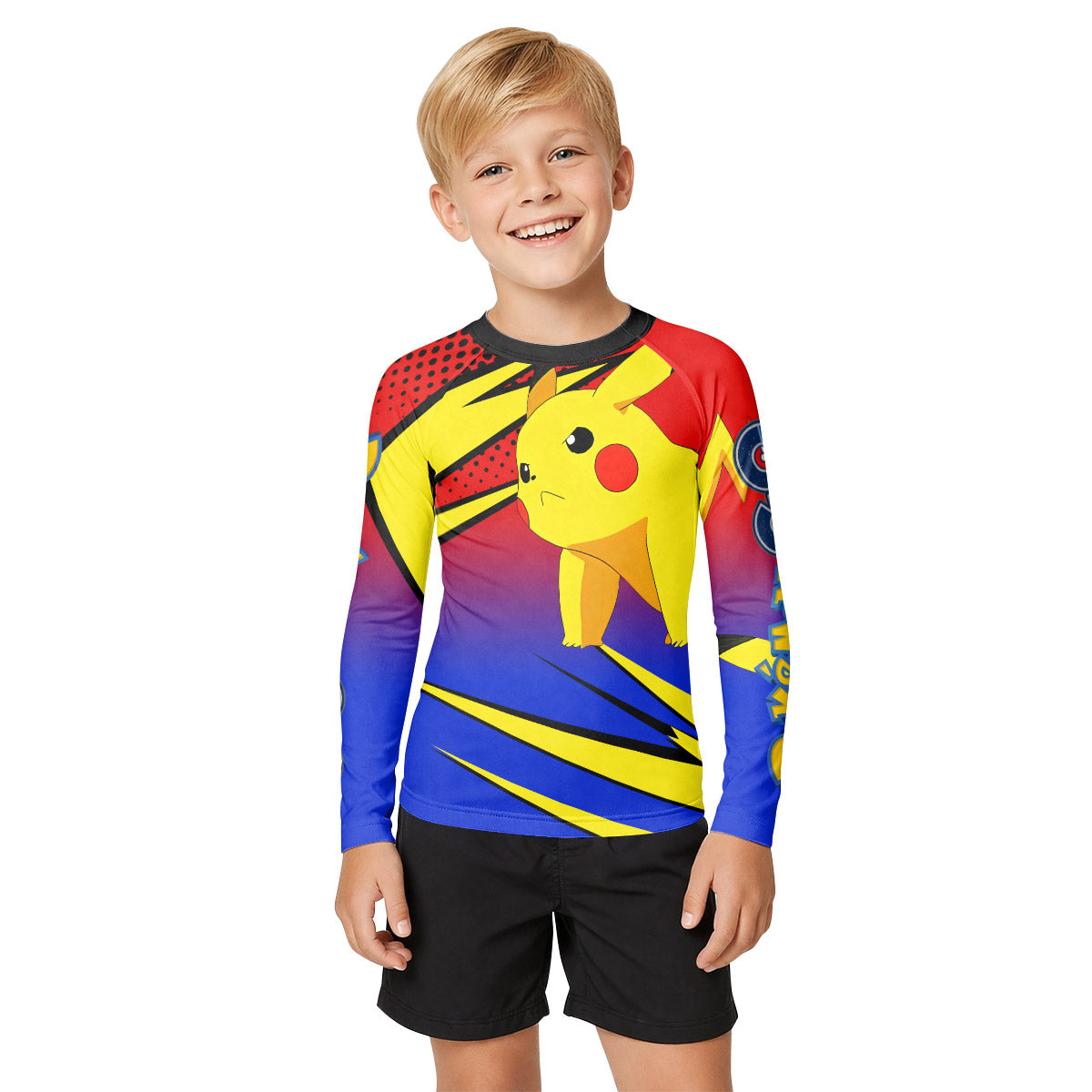 Pokemon Go Pikachu Kid Rash Guard