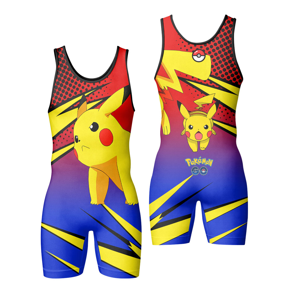 Pokemon Go Pikachu Wrestling Singlet