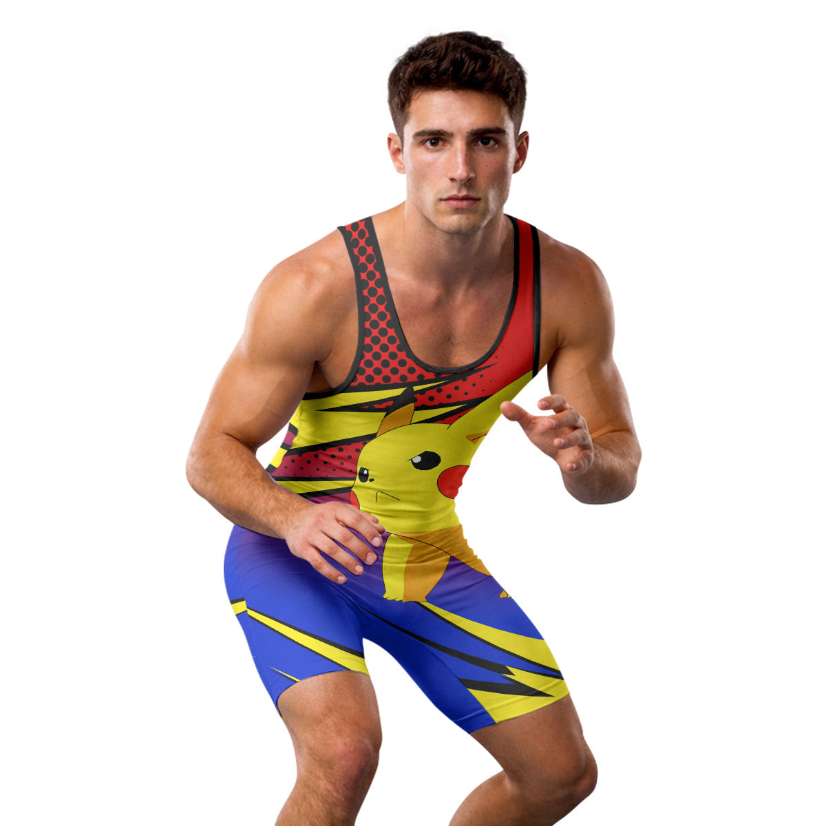 Pokemon Go Pikachu Wrestling Singlet