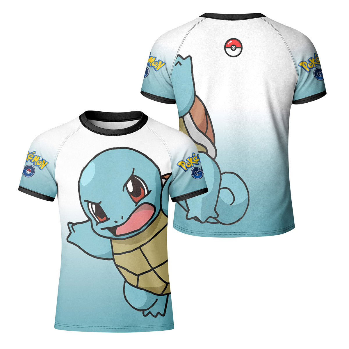 Pokemon Go Squirtle Kid Rash Guard