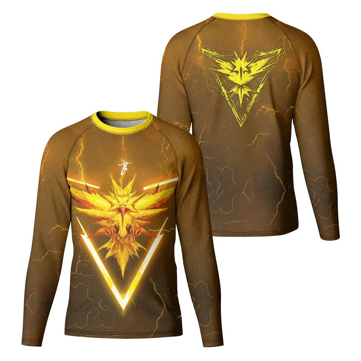  Pokemon Go Zapdos Kid Rash Guard