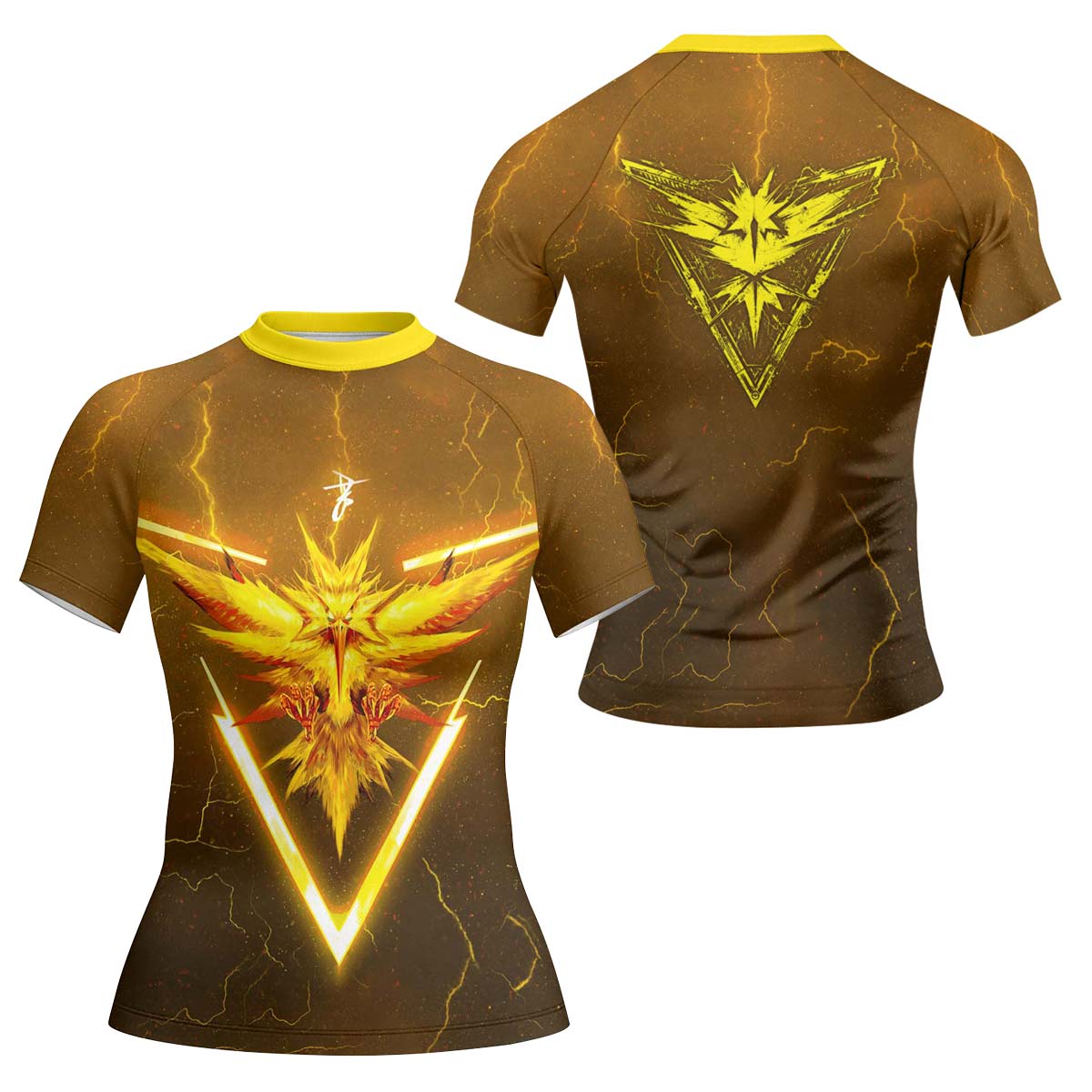  Pokemon Go Zapdos Rash Guard