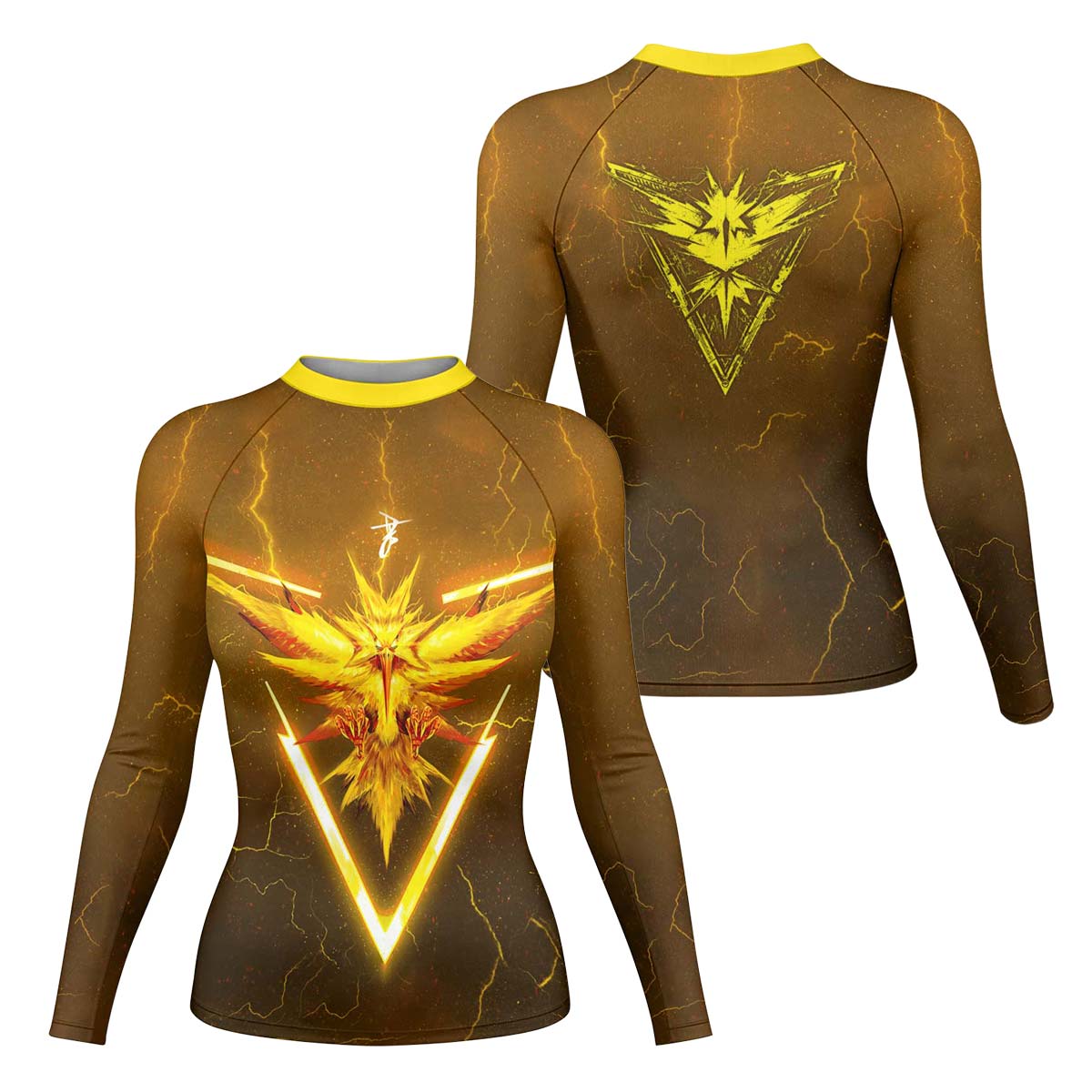  Pokemon Go Zapdos Rash Guard