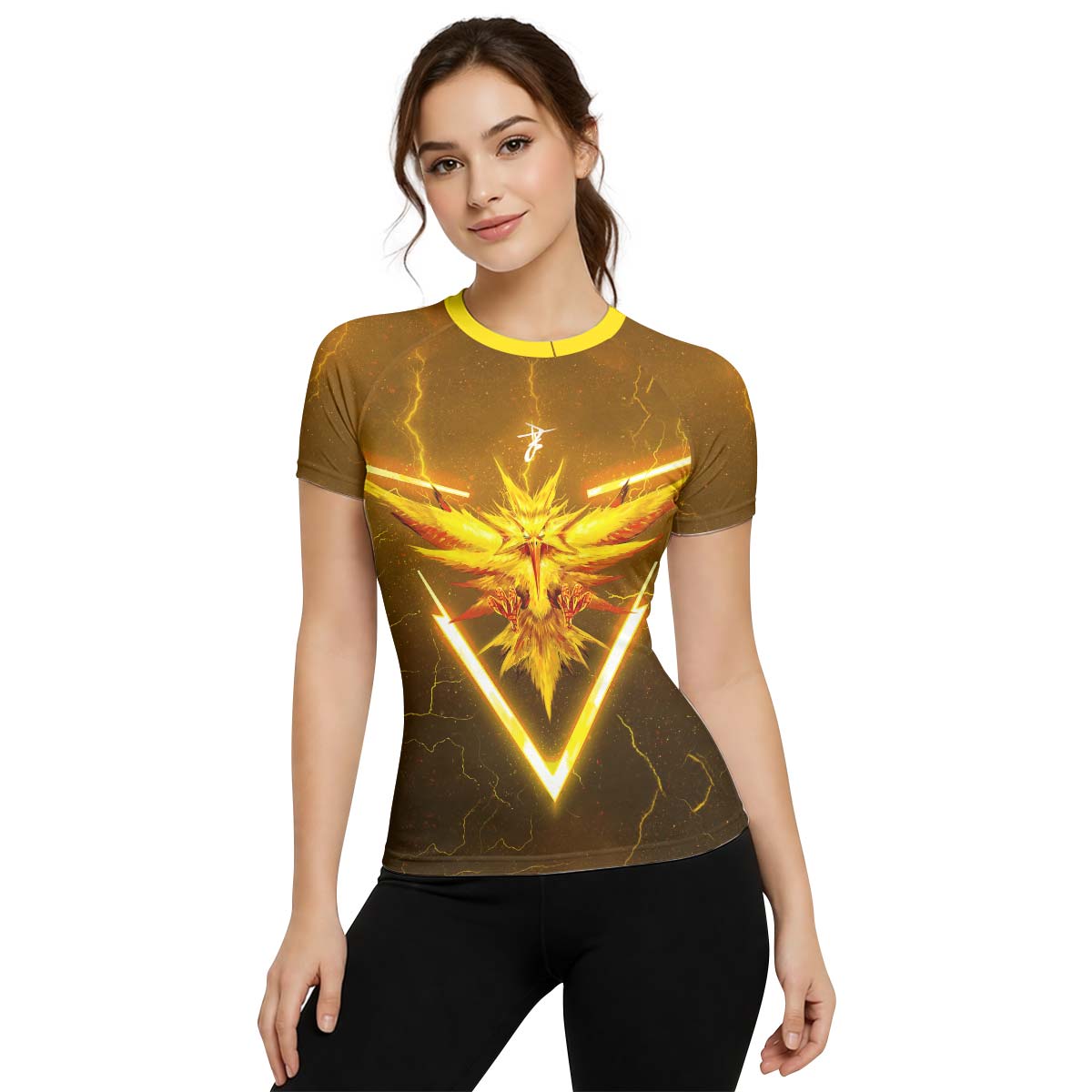  Pokemon Go Zapdos Rash Guard