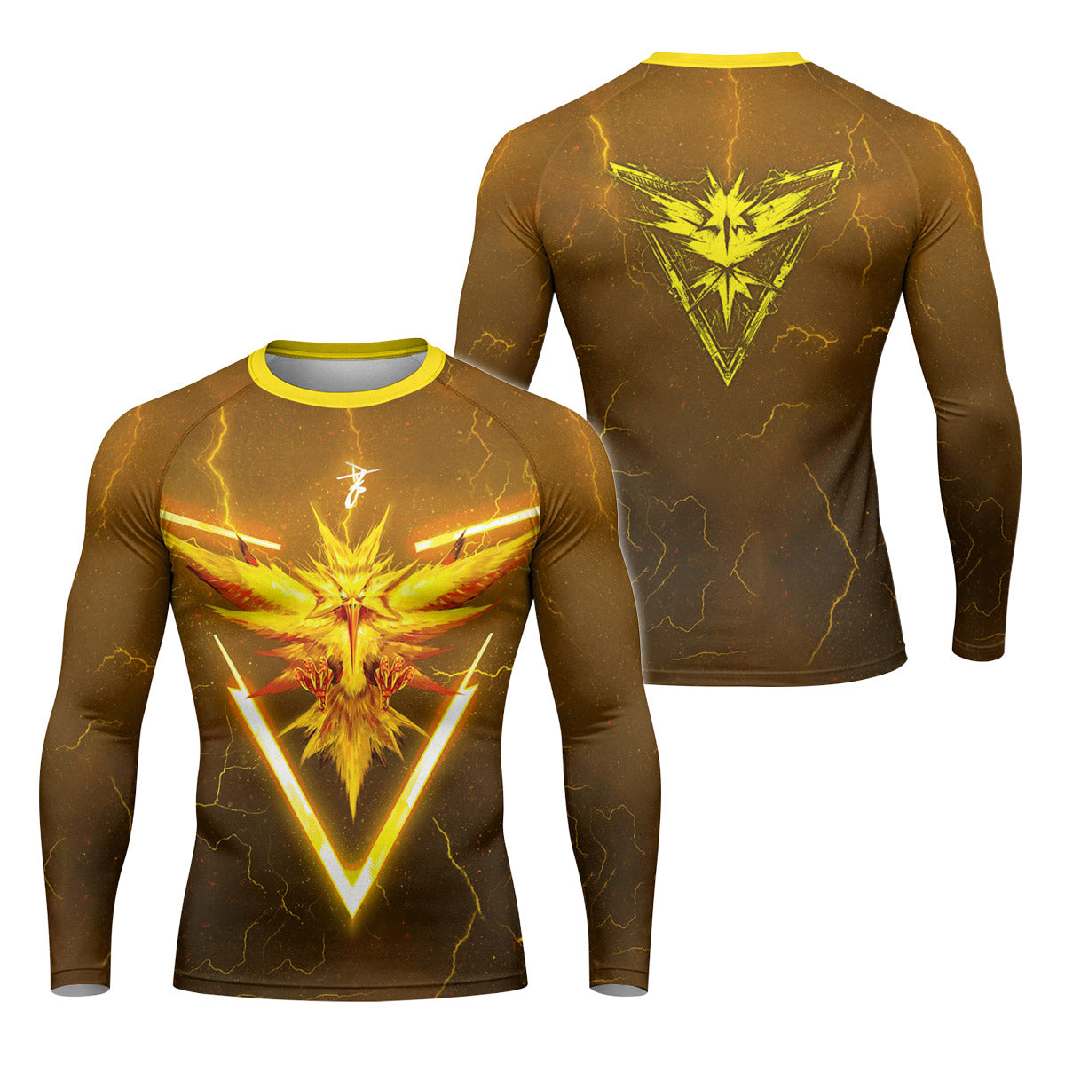  Pokemon Go Zapdos Rash Guard