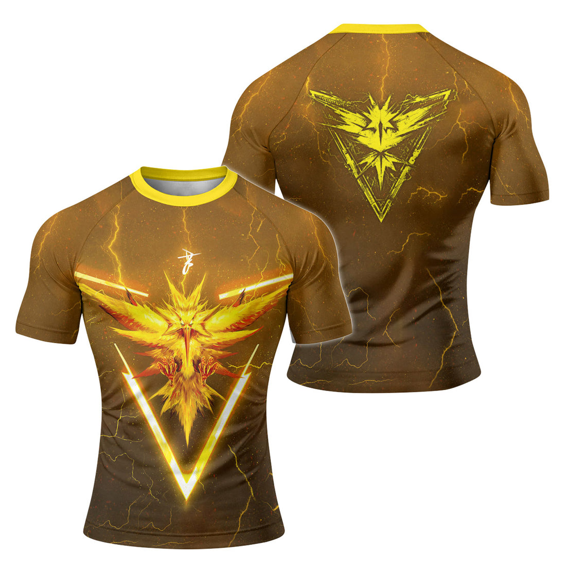  Pokemon Go Zapdos Rash Guard