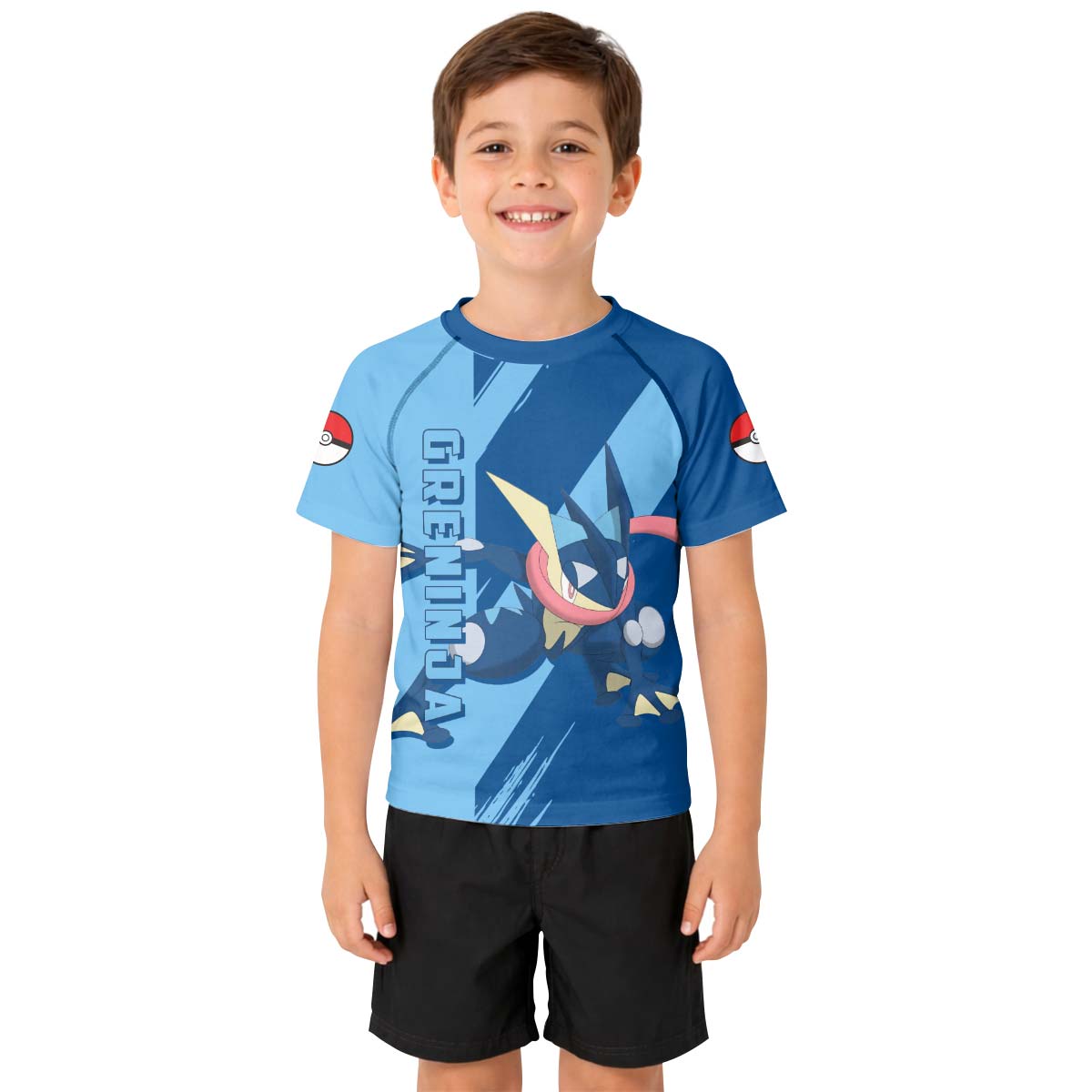 Pokemon Greninja Kid Rash Guard