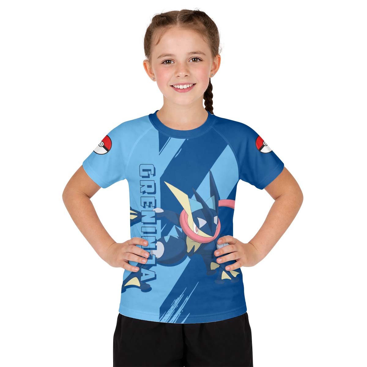 Pokemon Greninja Kid Rash Guard