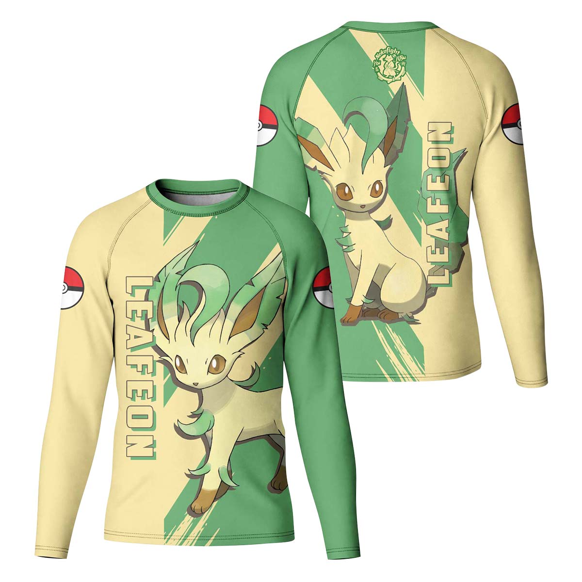 Pokemon Leafeon Kid Rash Guard