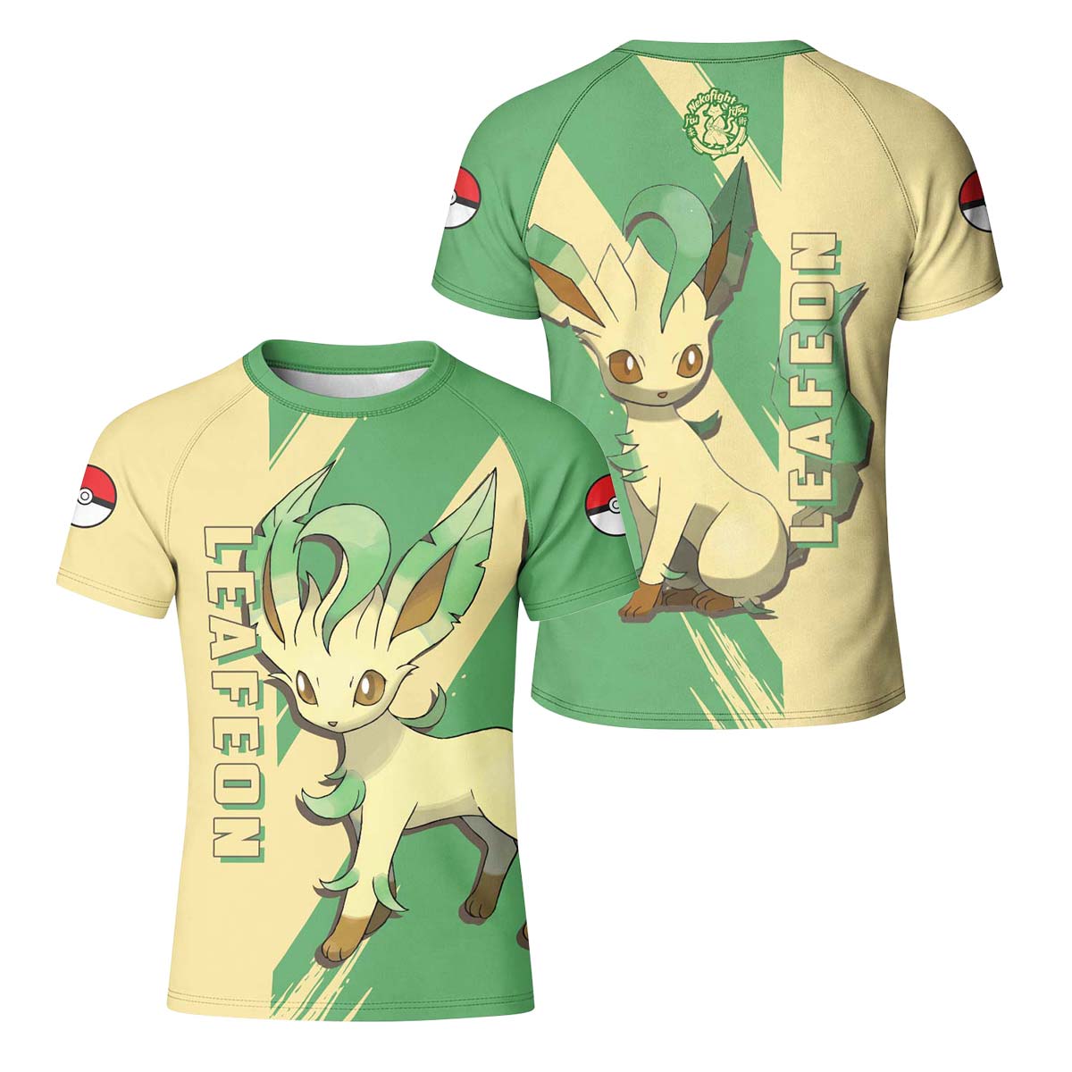 Pokemon Leafeon Kid Rash Guard