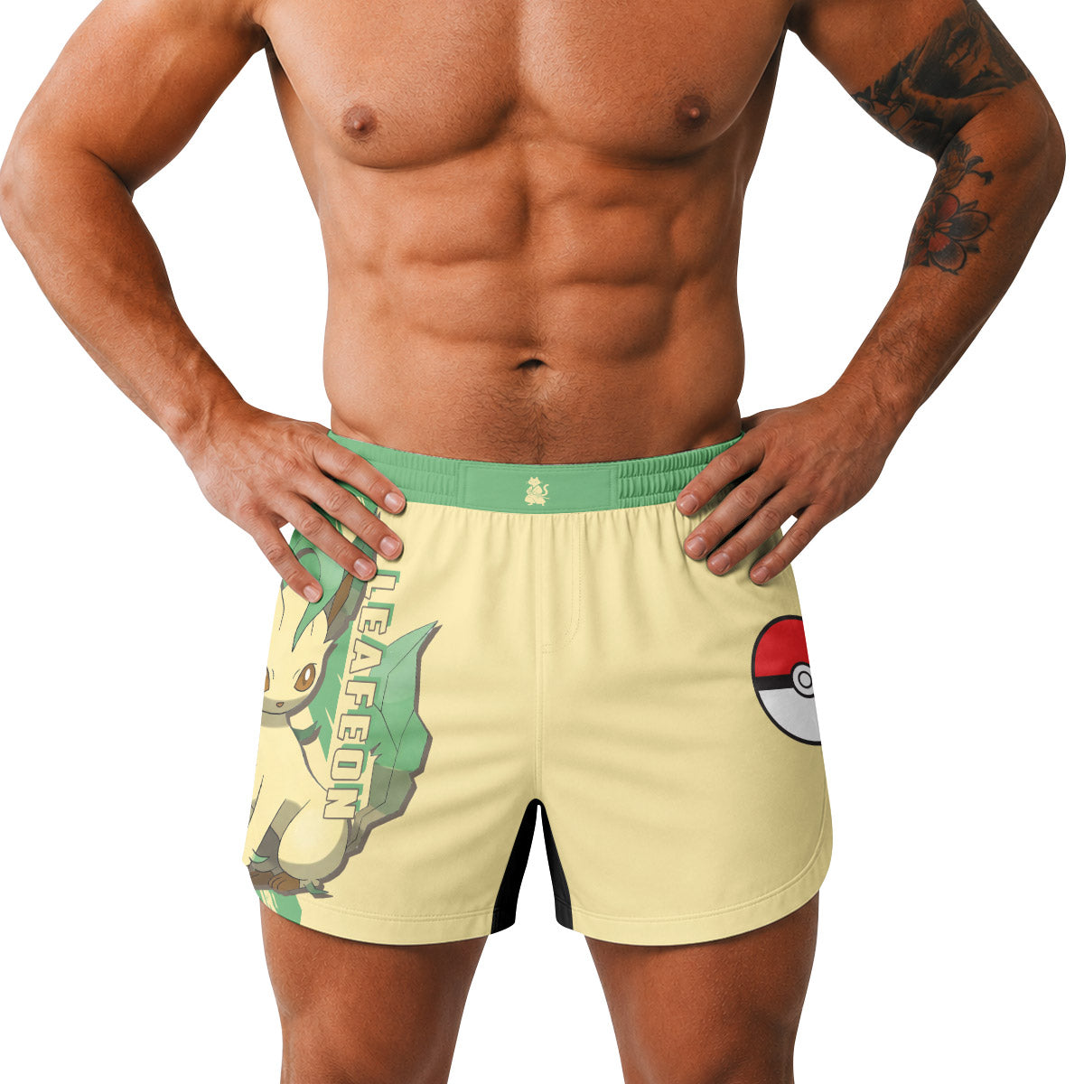 Pokemon Leafeon Grappling Shorts