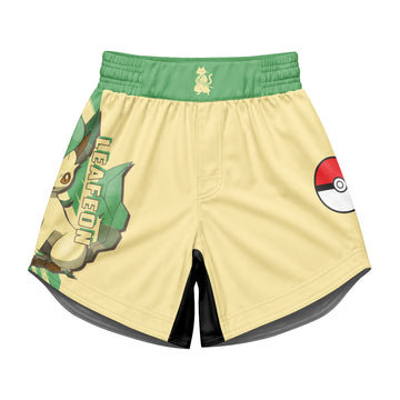Pokemon Leafeon Kids Grappling Shorts