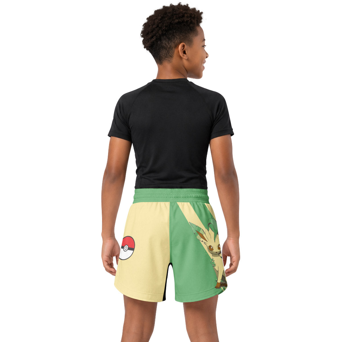 Pokemon Leafeon Kids Grappling Shorts