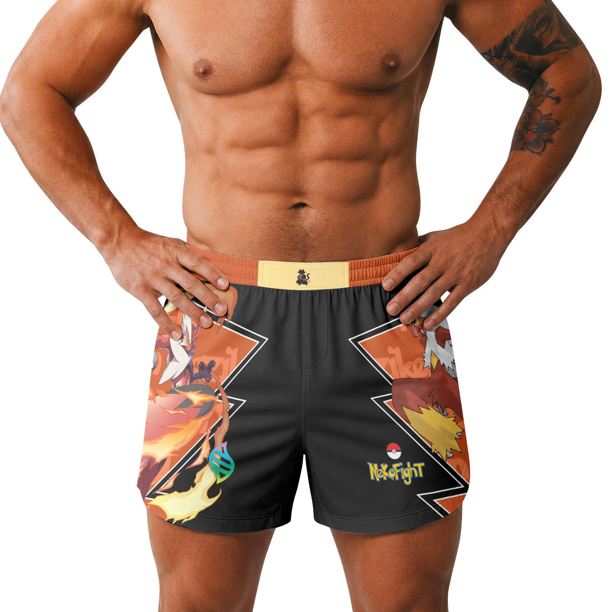 Pokemon Mega Blaziken Grappling Shorts