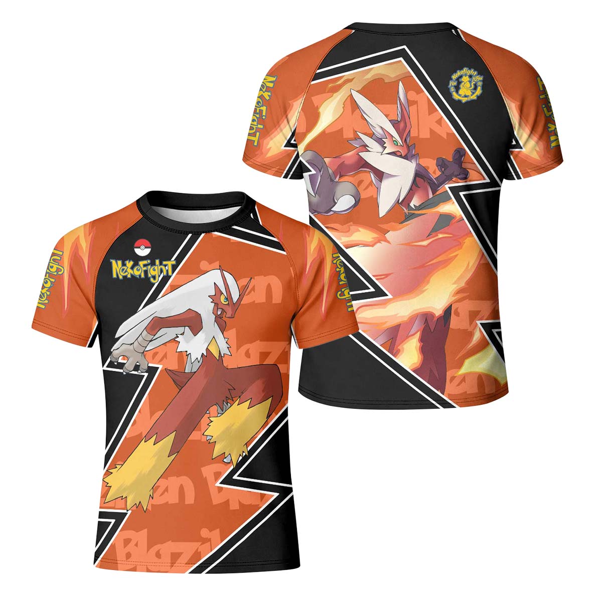 Pokemon Mega Blaziken Kid Rash Guard