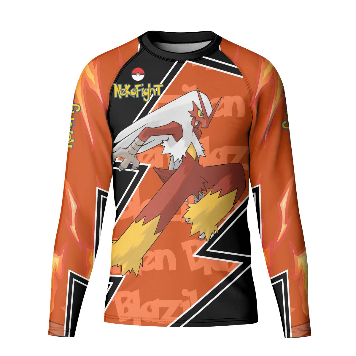 Pokemon Mega Blaziken Kid Rash Guard